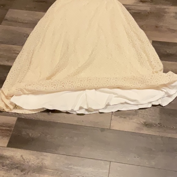 Cream Eyelet Maxi Skirt by Piper Gore Size Small - Picture 5 of 5